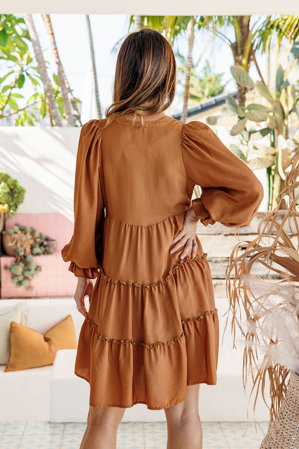 Karlie Dress - Caramel