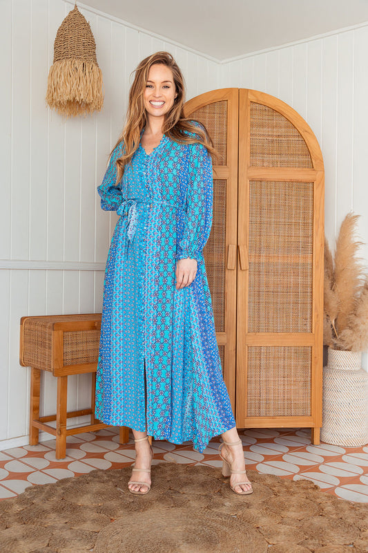 Bonnie Dress - Bohemian Blue