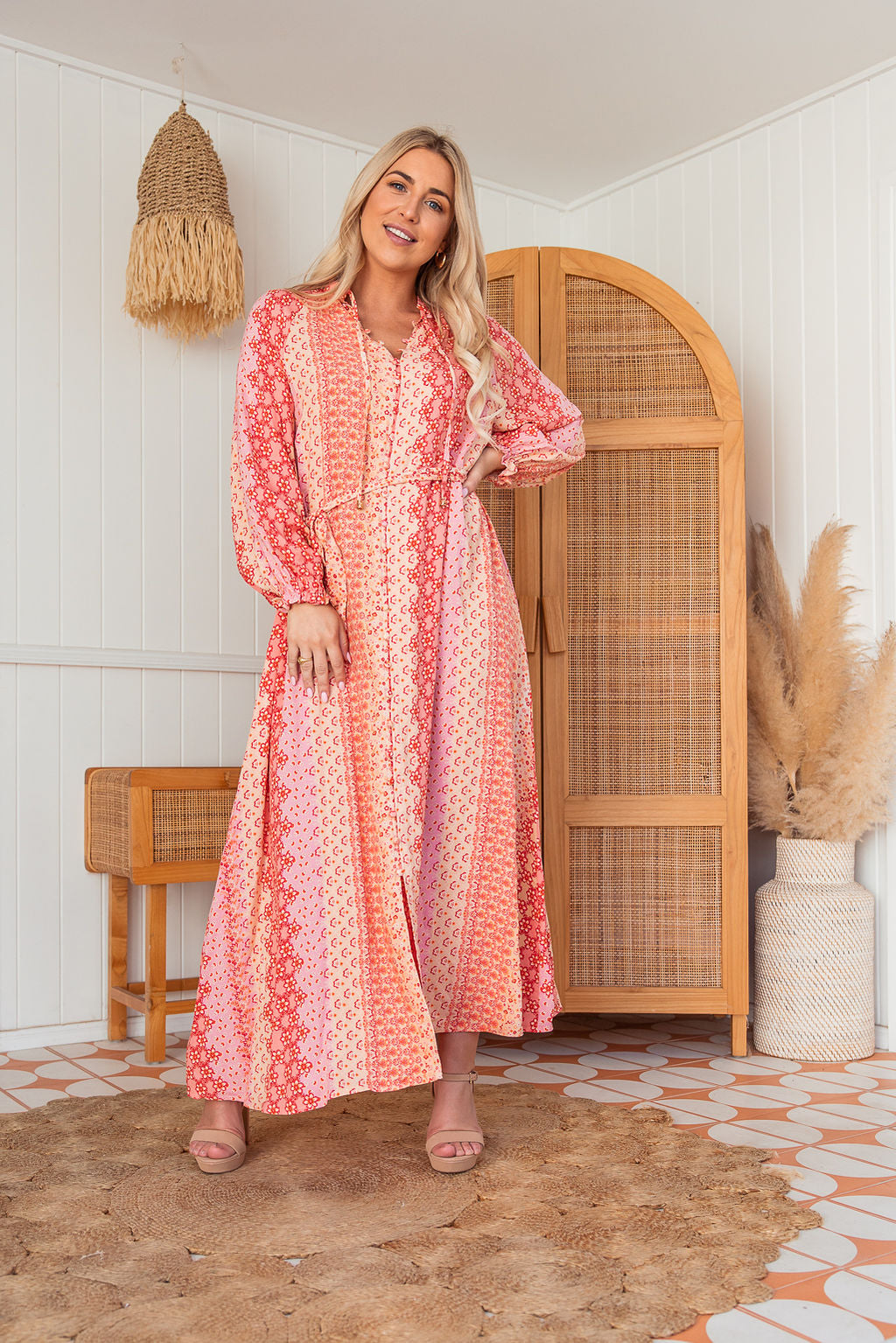 Bonnie Dress - Pink Lemonade