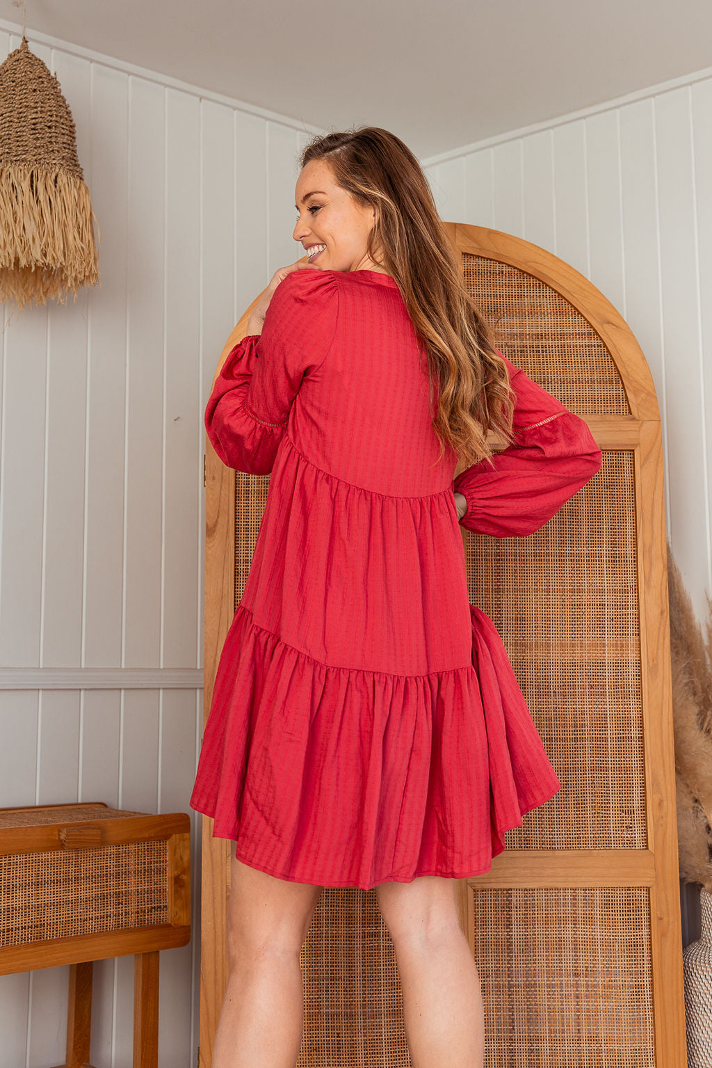 Natalie Dress - Candy Apple