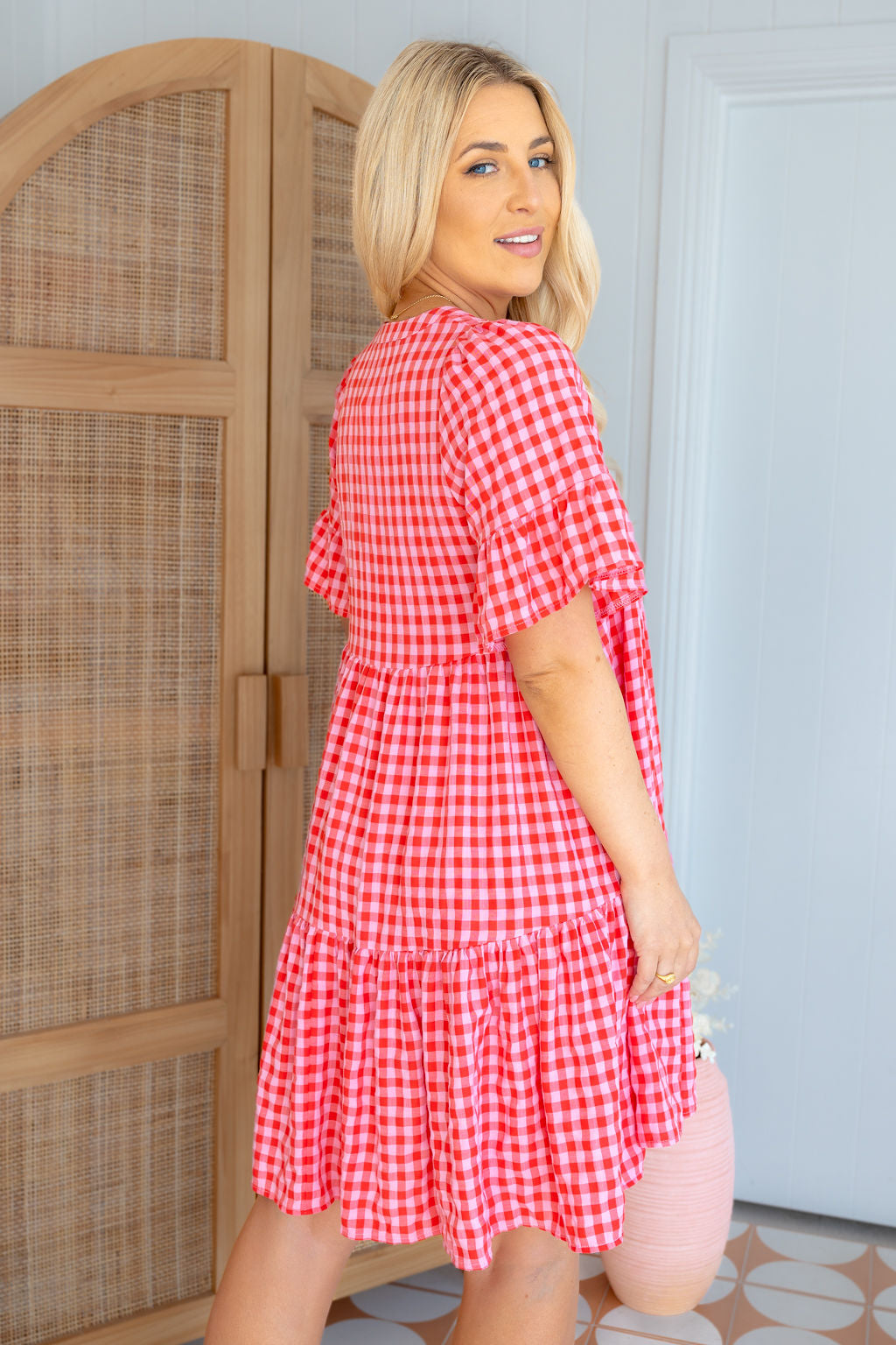 Emerson Dress - Rosy Plaid