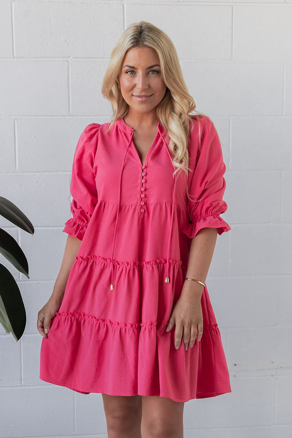 Lyra Dress - Brink Pink