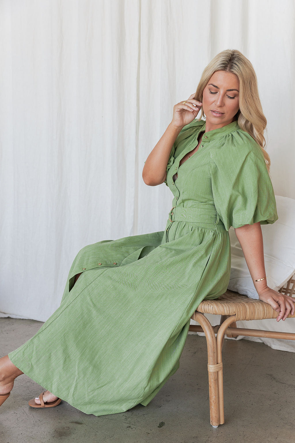 Priya Dress - Olive