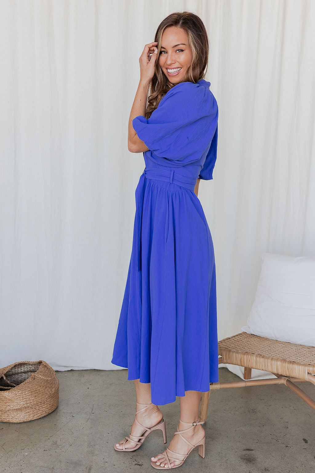 Priya Dress - Blue Azure