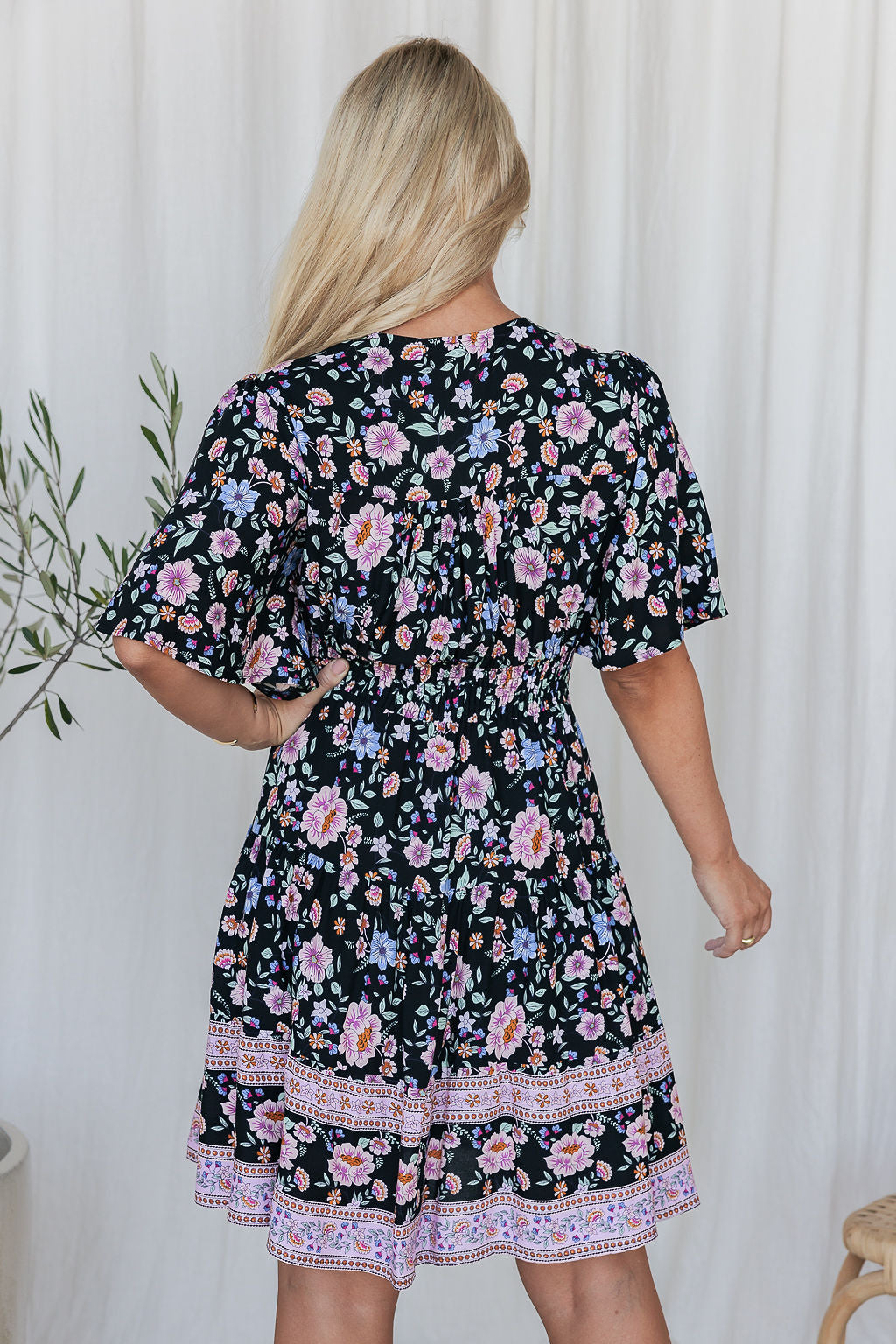 Macy Dress - Dark Garden