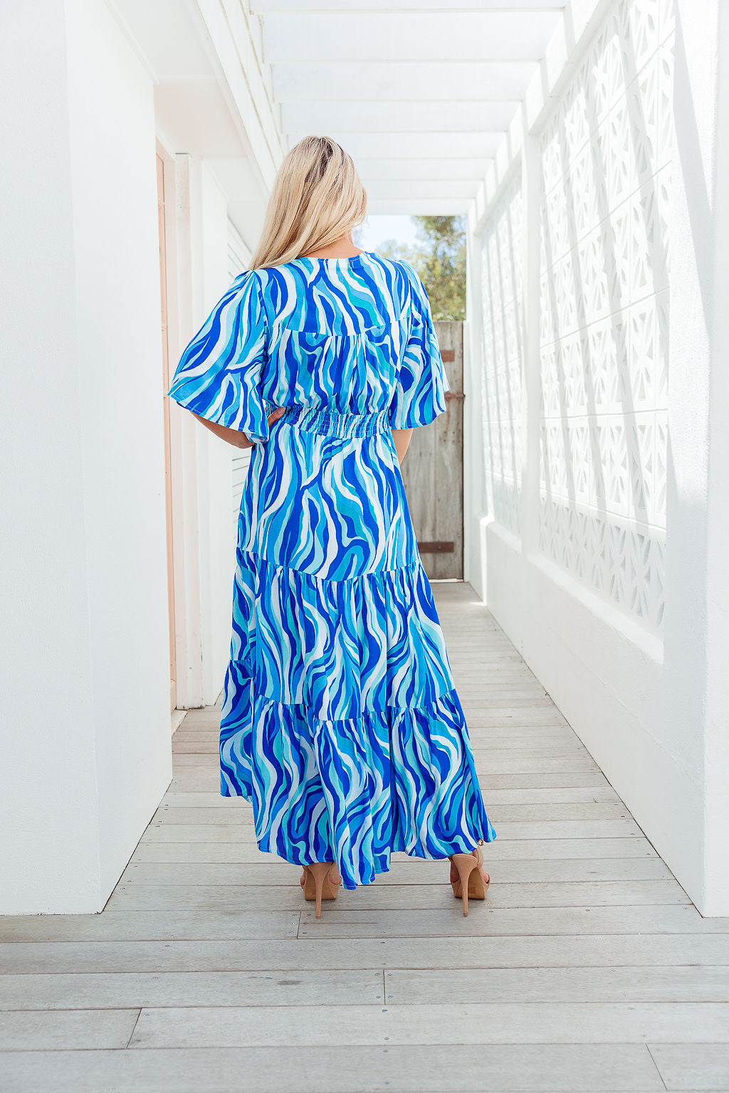 Marina Dress - Ocean Swirl