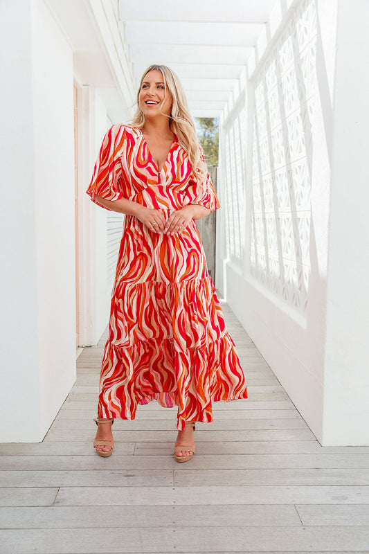 Marina Dress - Cherry Swirl