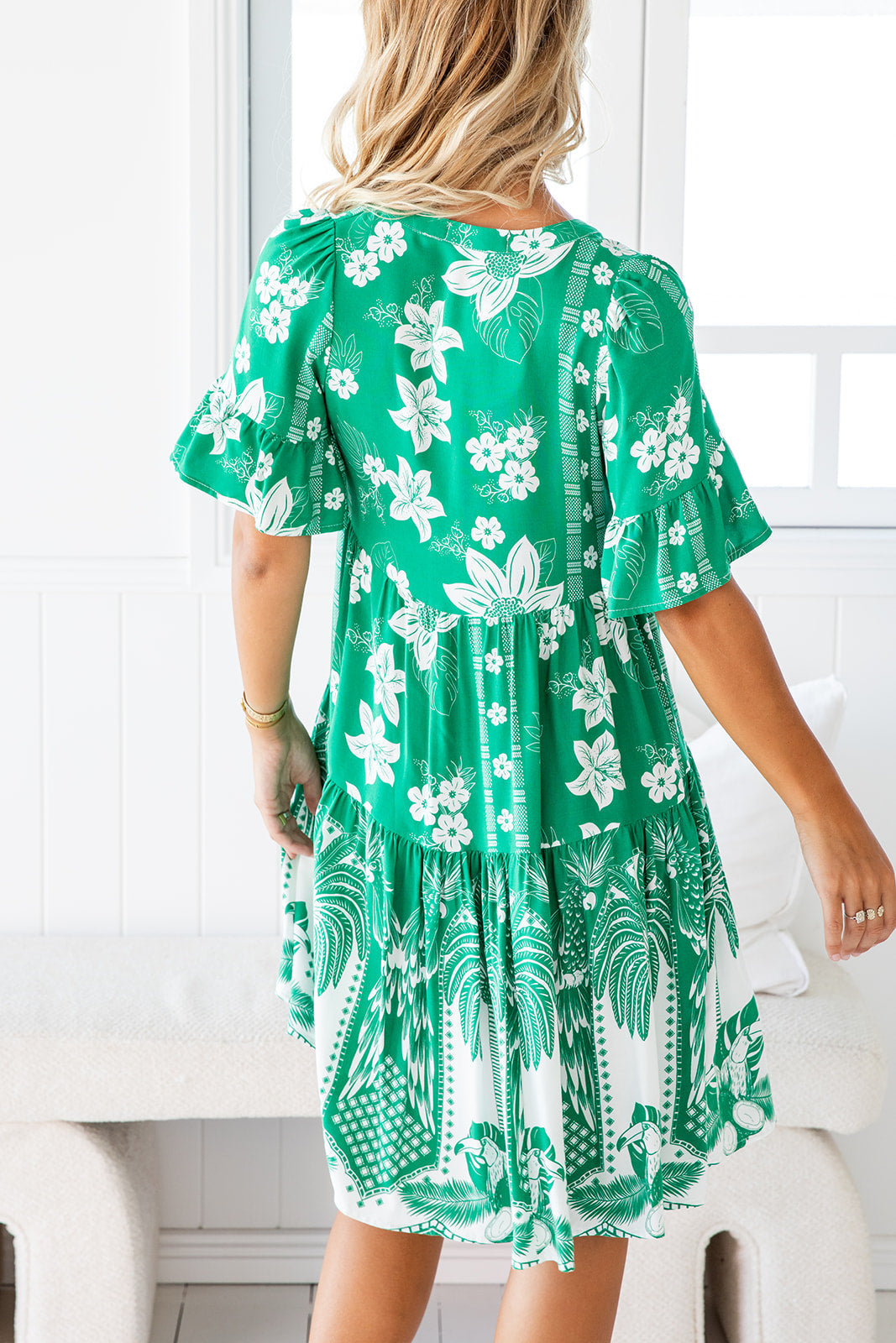 Emerson Dress - Tropical Green