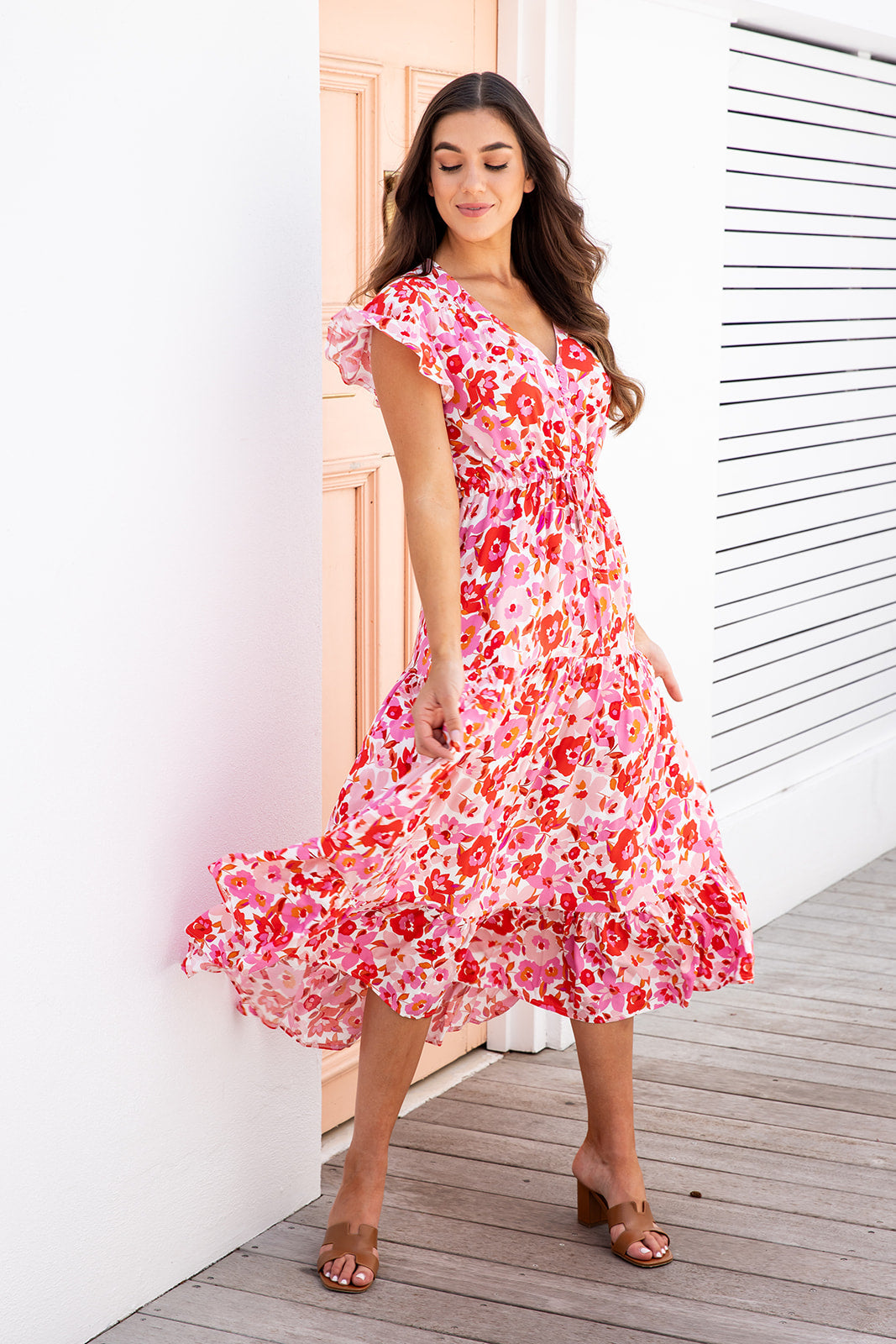 Cora Maxi Dress - Cherry Blossom