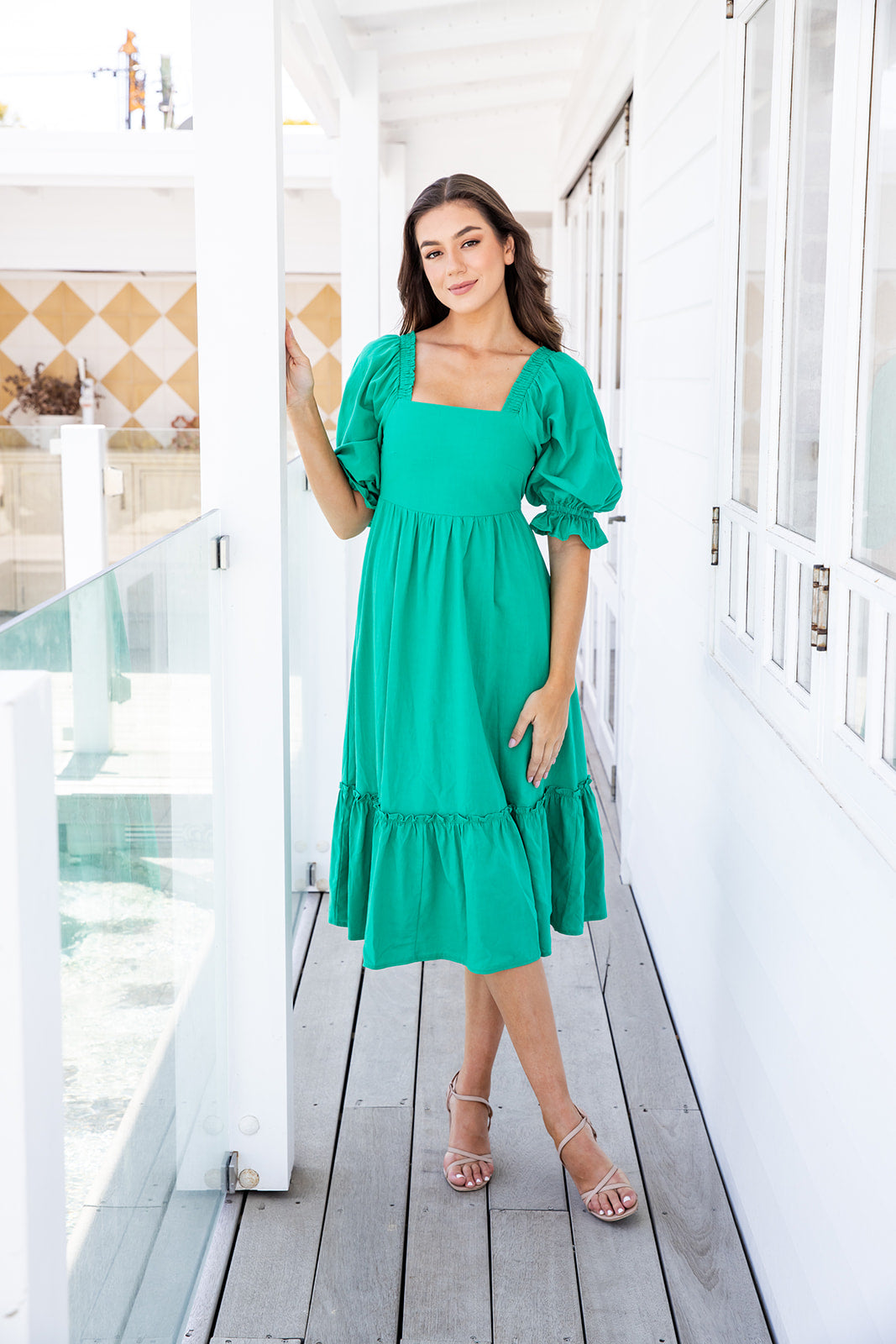 Ayla Dress - Emerald Green