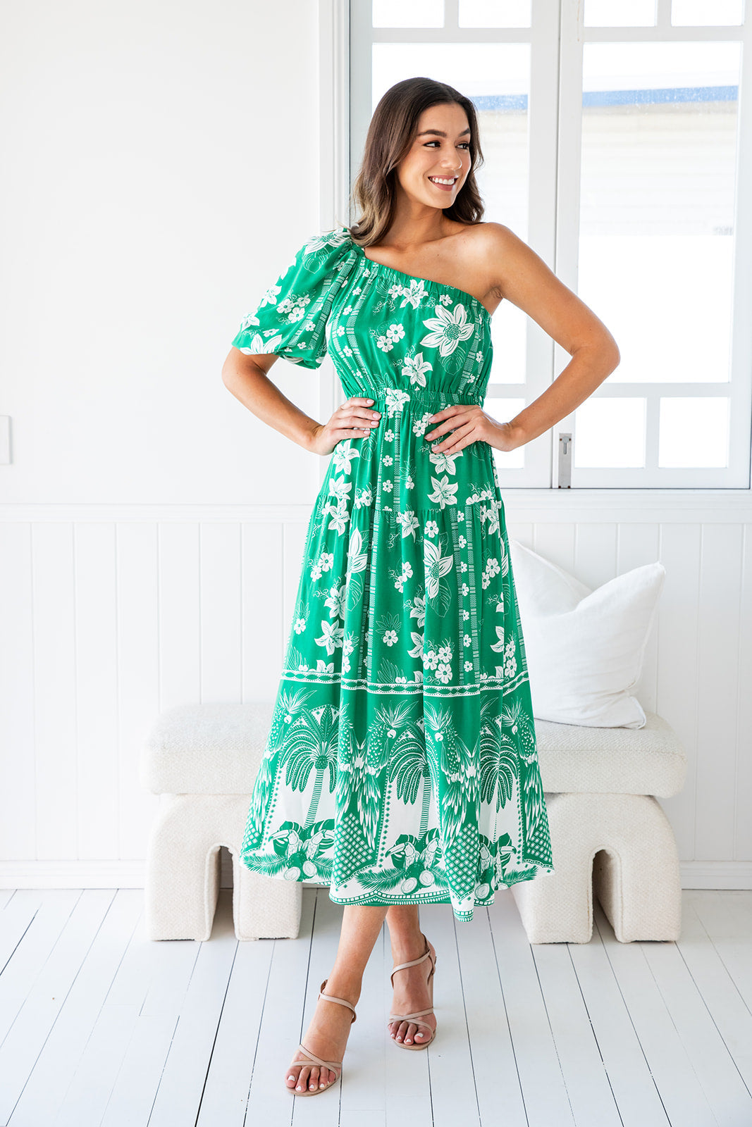 Samaya Dress - Tropical Green