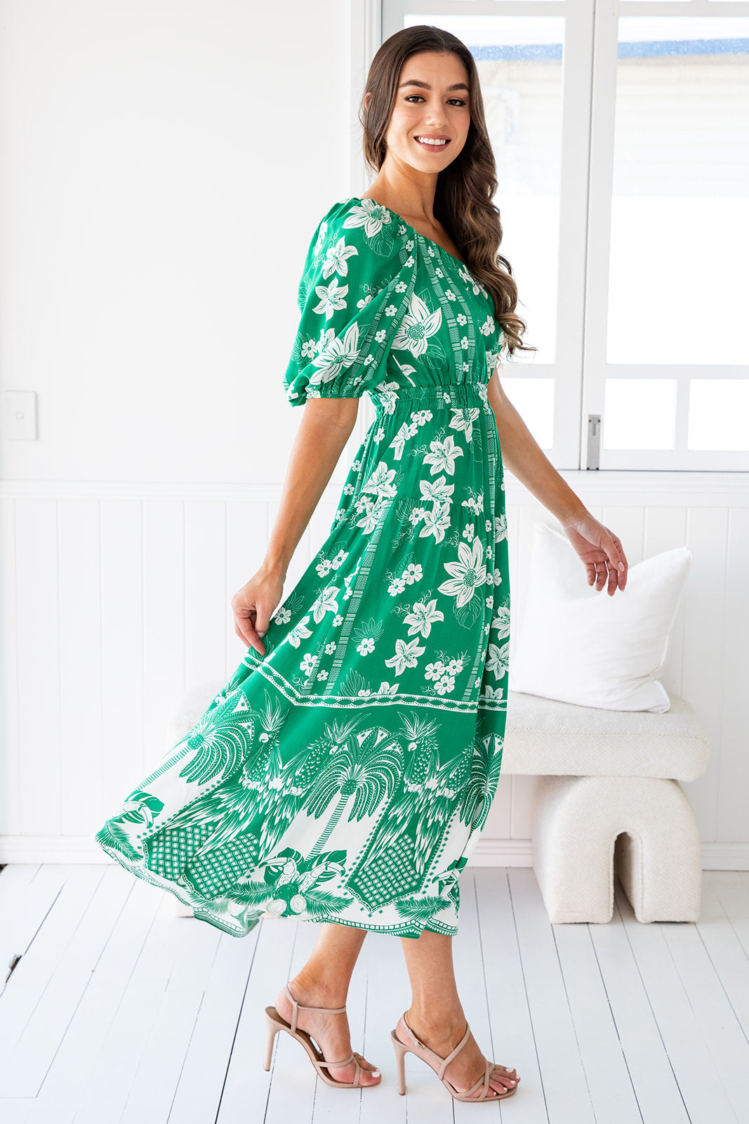 Samaya Dress - Tropical Green