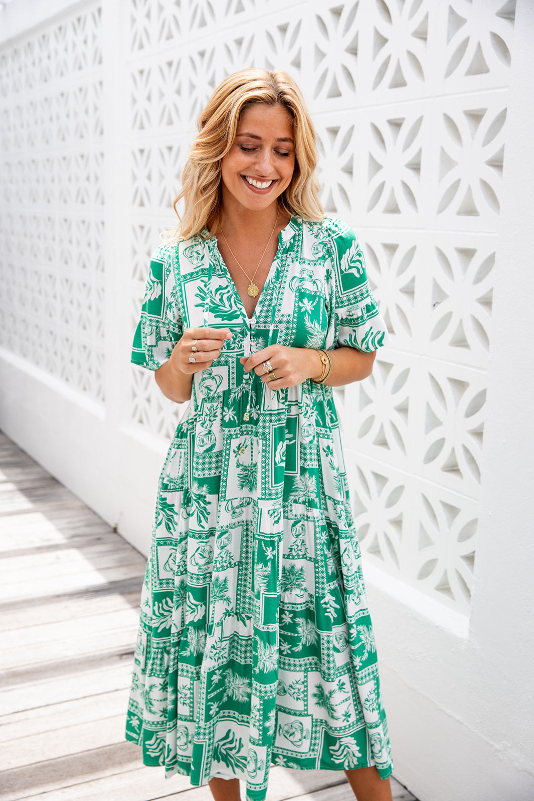 Gaia Dress - Midsummer Green