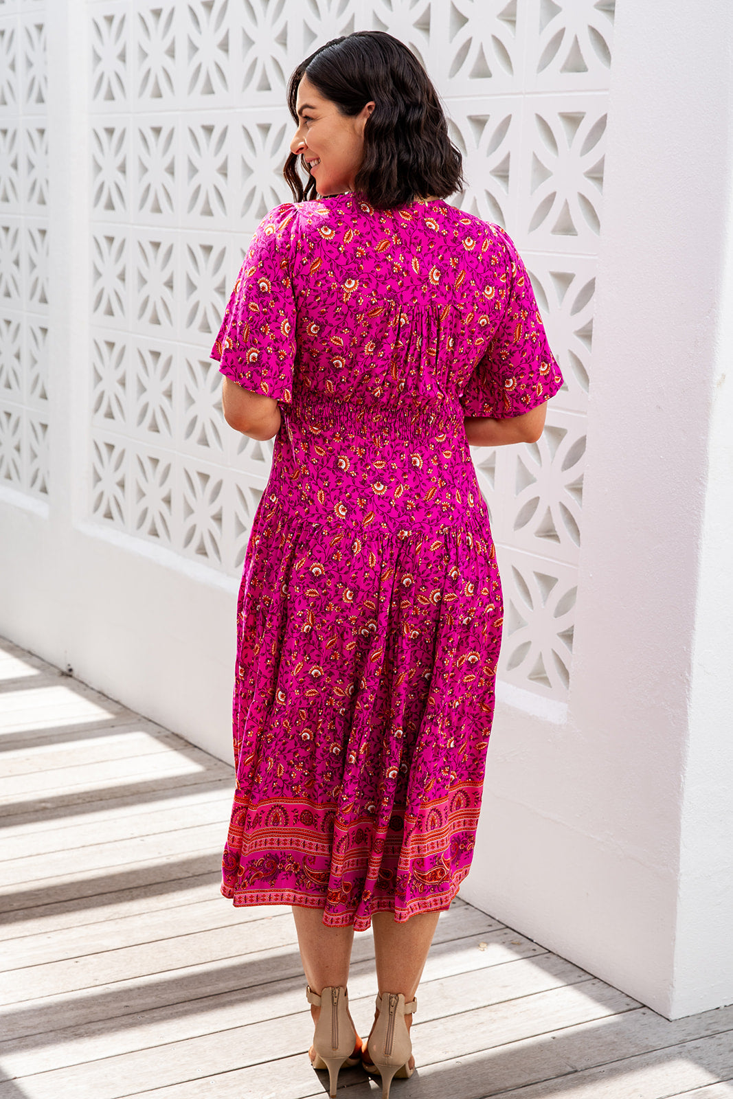 Sienna Dress - Royal Fuchsia