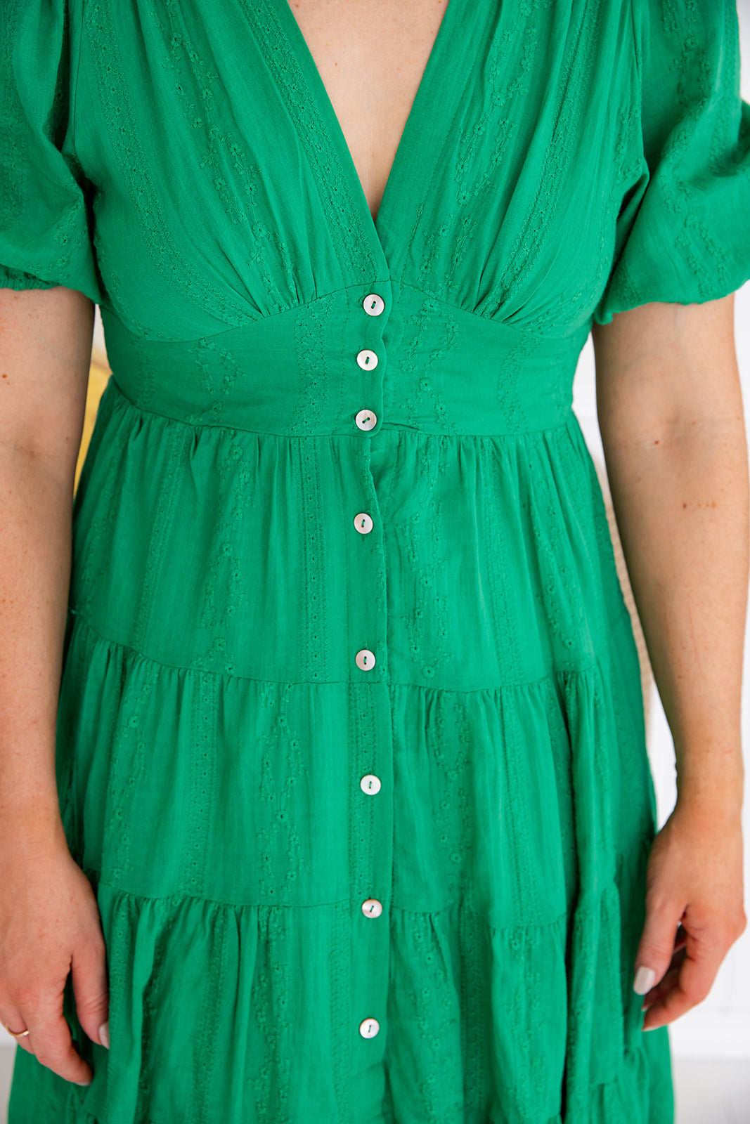 Freya Dress - Shamrock Green