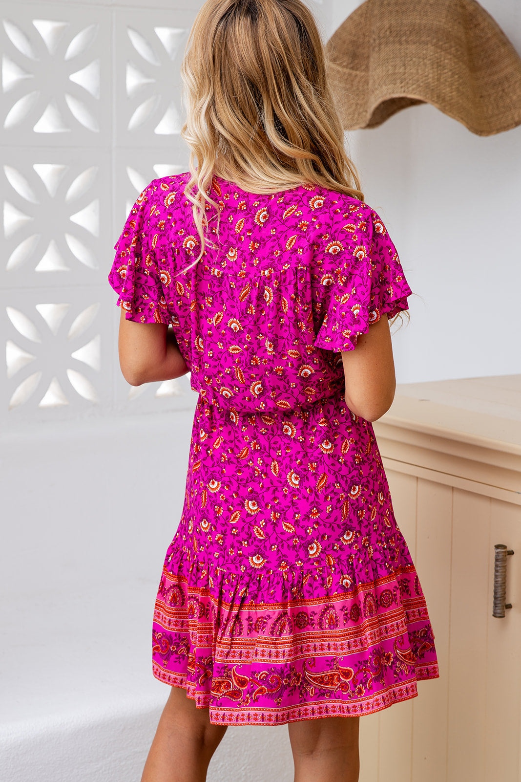 Nala Dress - Royal Fuchsia