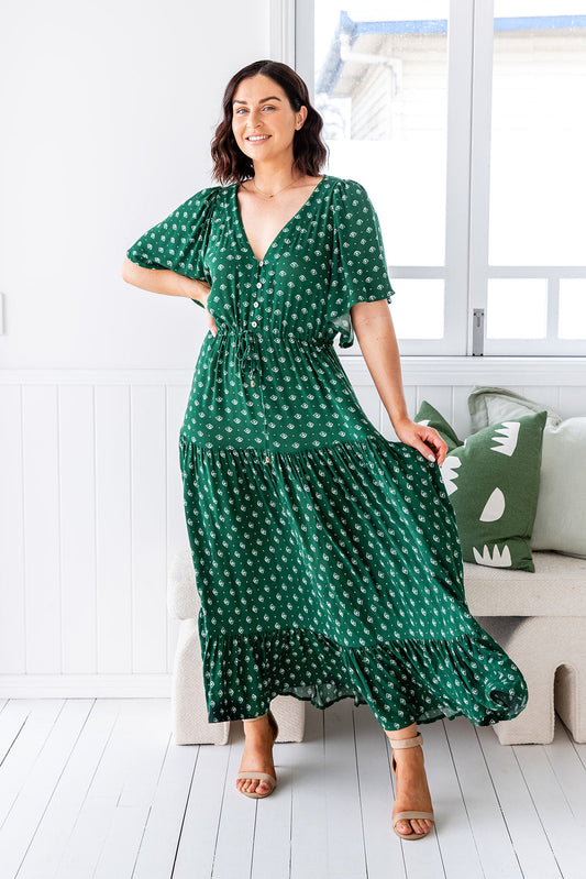 Scarlett Dress - Highland Green