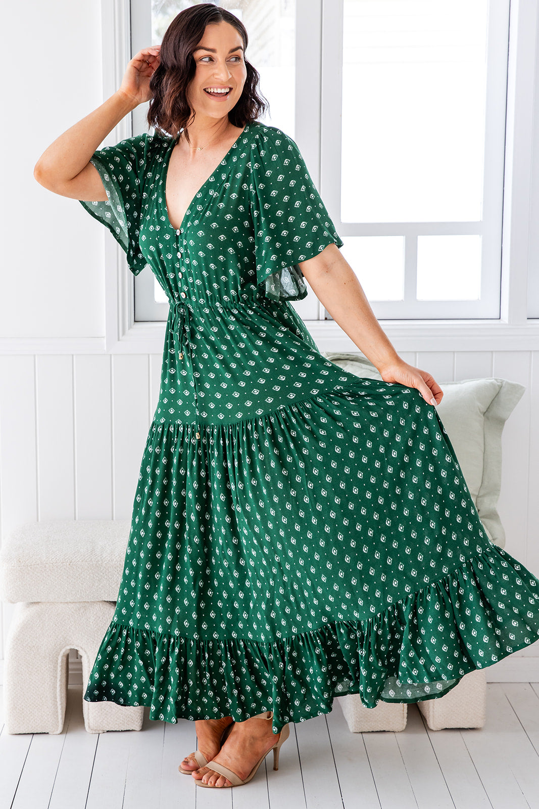 Scarlett Dress - Highland Green