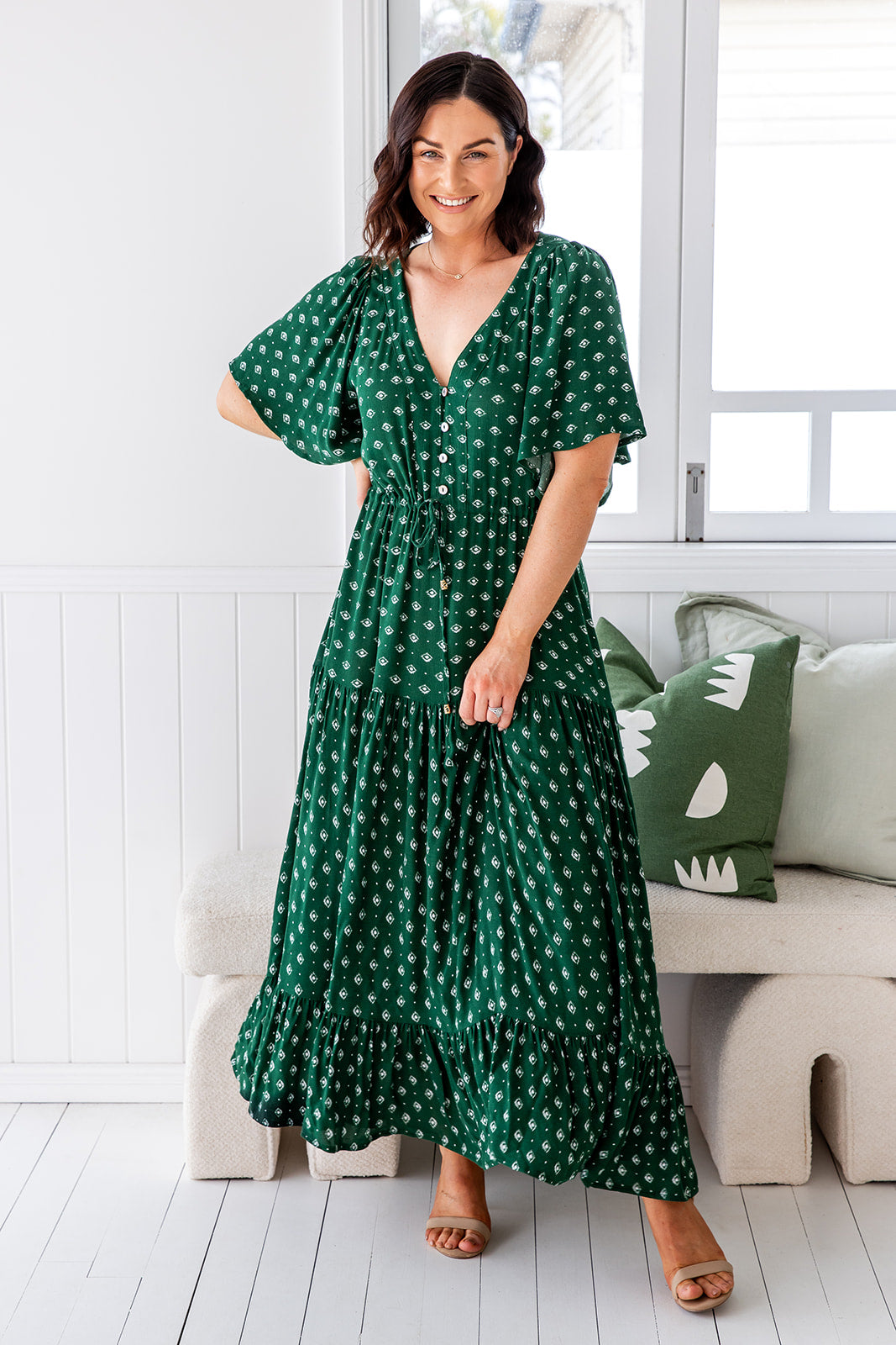 Scarlett Dress - Highland Green