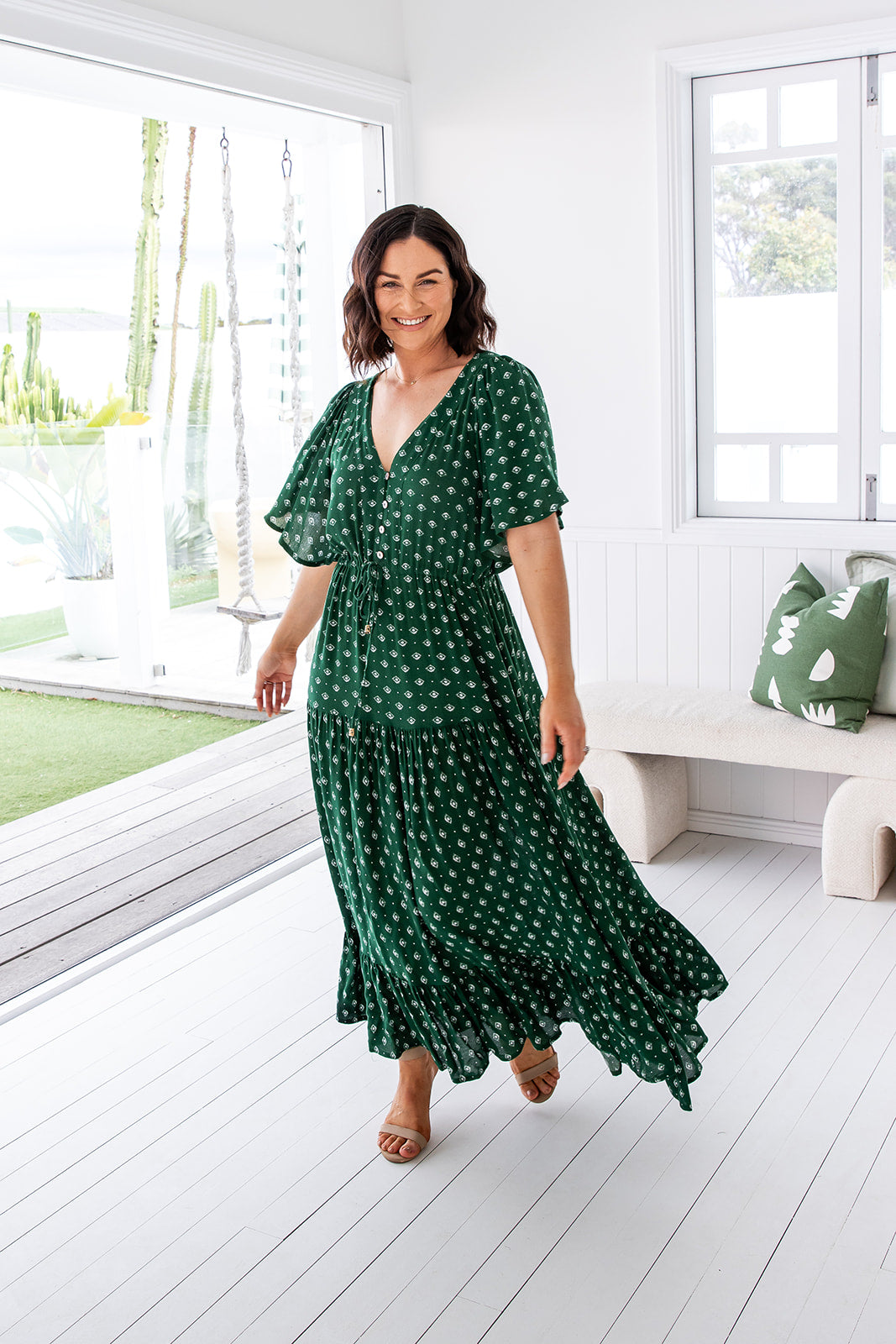 Scarlett Dress - Highland Green