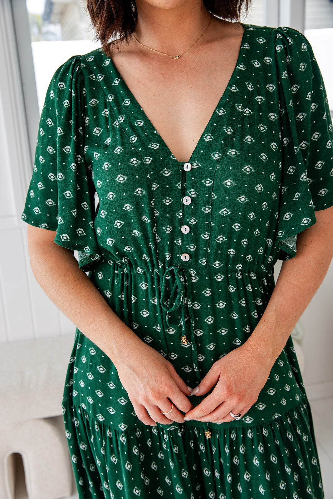 Scarlett Dress - Highland Green