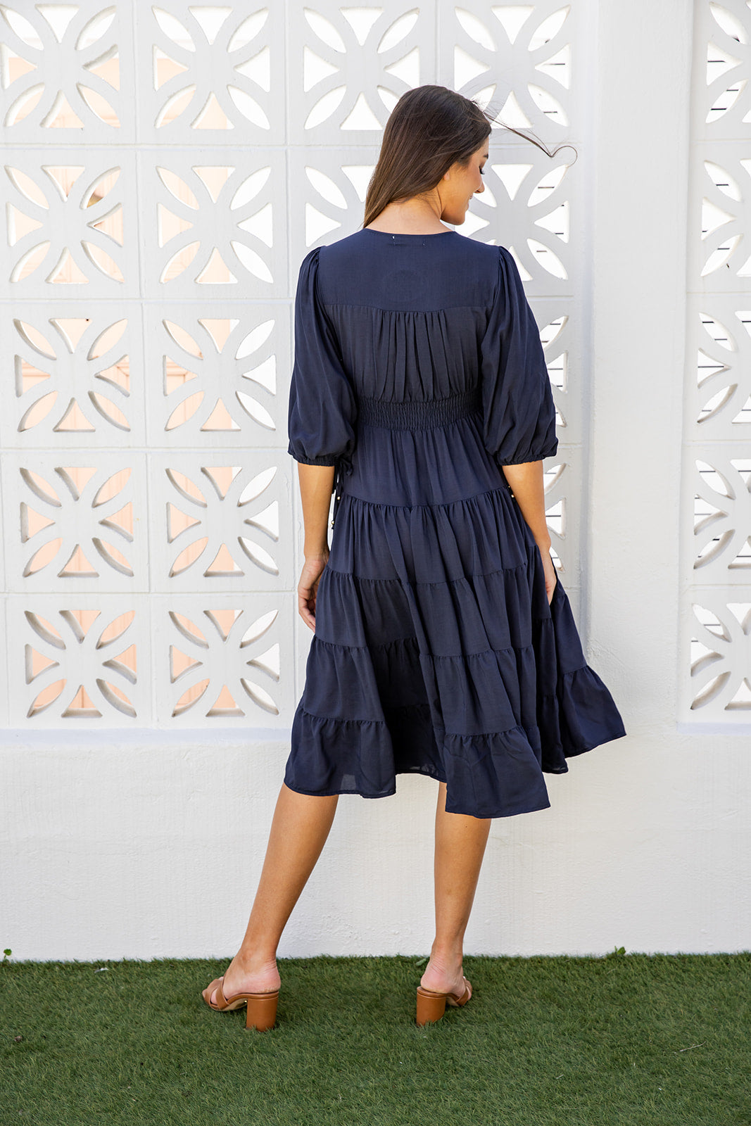 Avani Dress - Navy