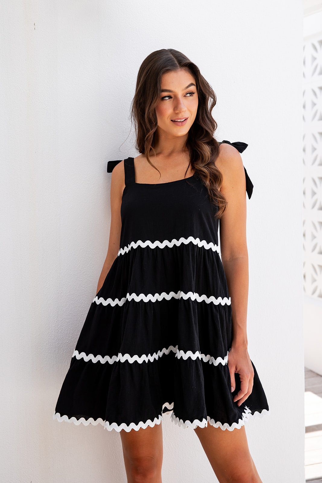 Riveria Dress - Black Ric Rac