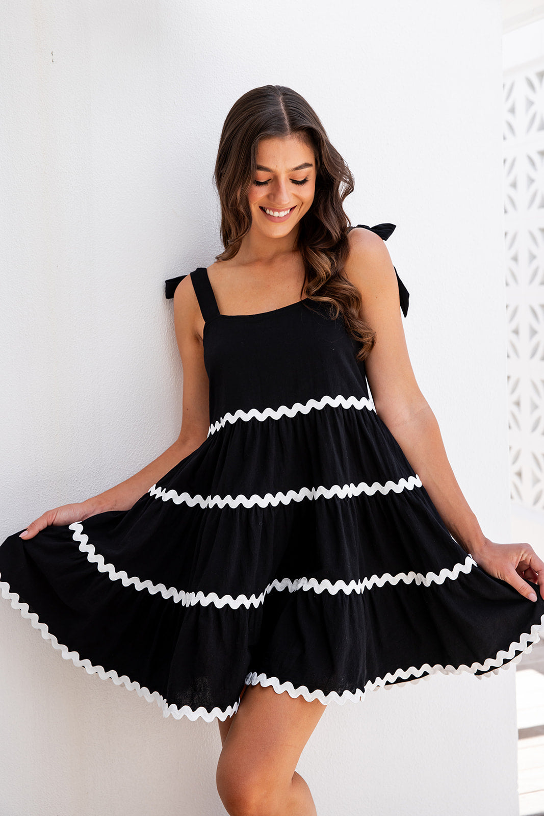 Riveria Dress - Black Ric Rac