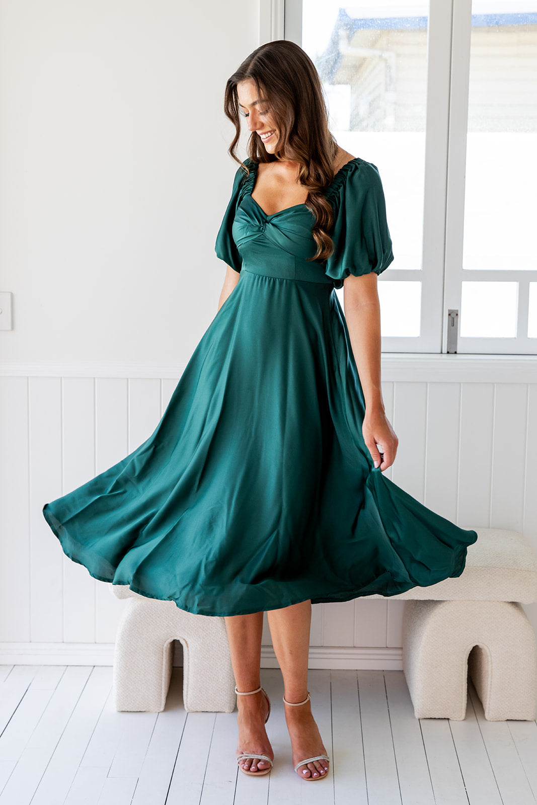 Velia Dress - Emerald