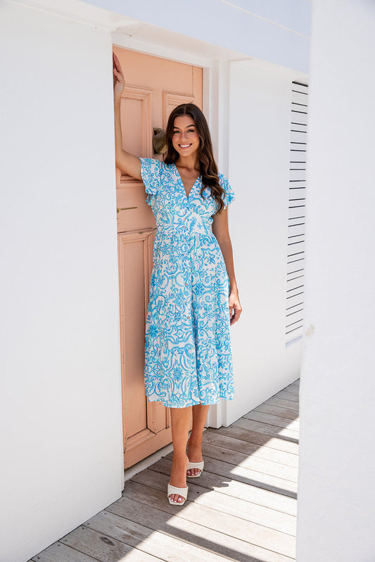 Bailey Dress - Portofino Blue