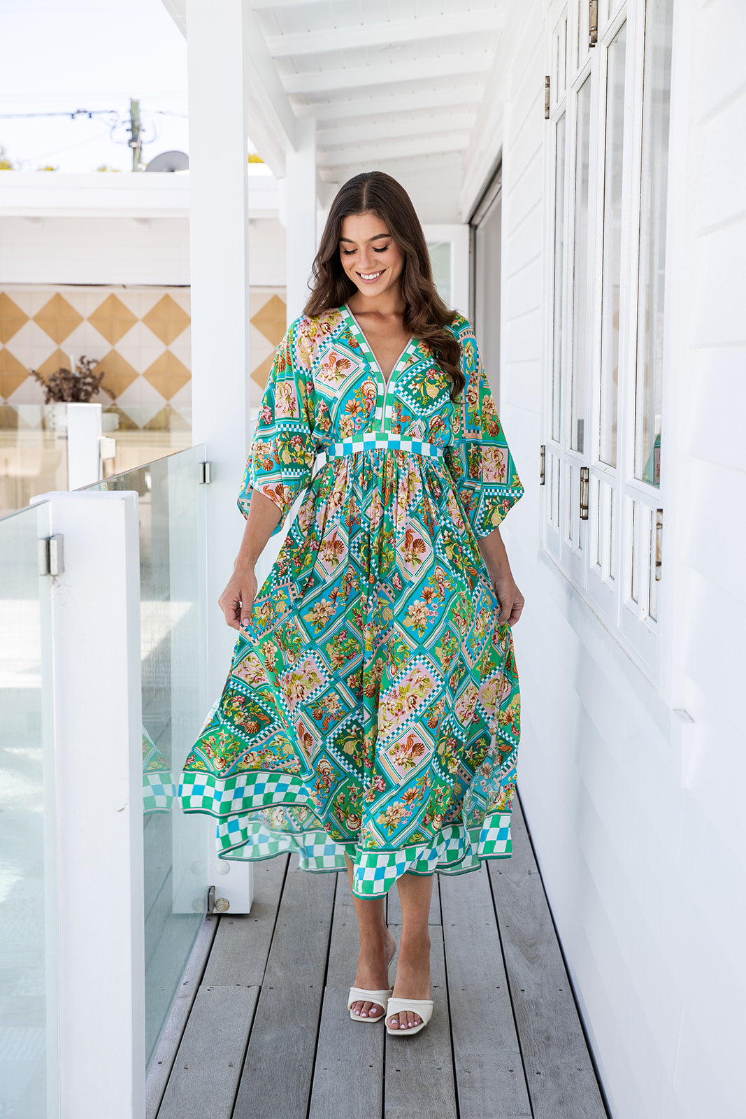 Mauley Dress - Spanish Green