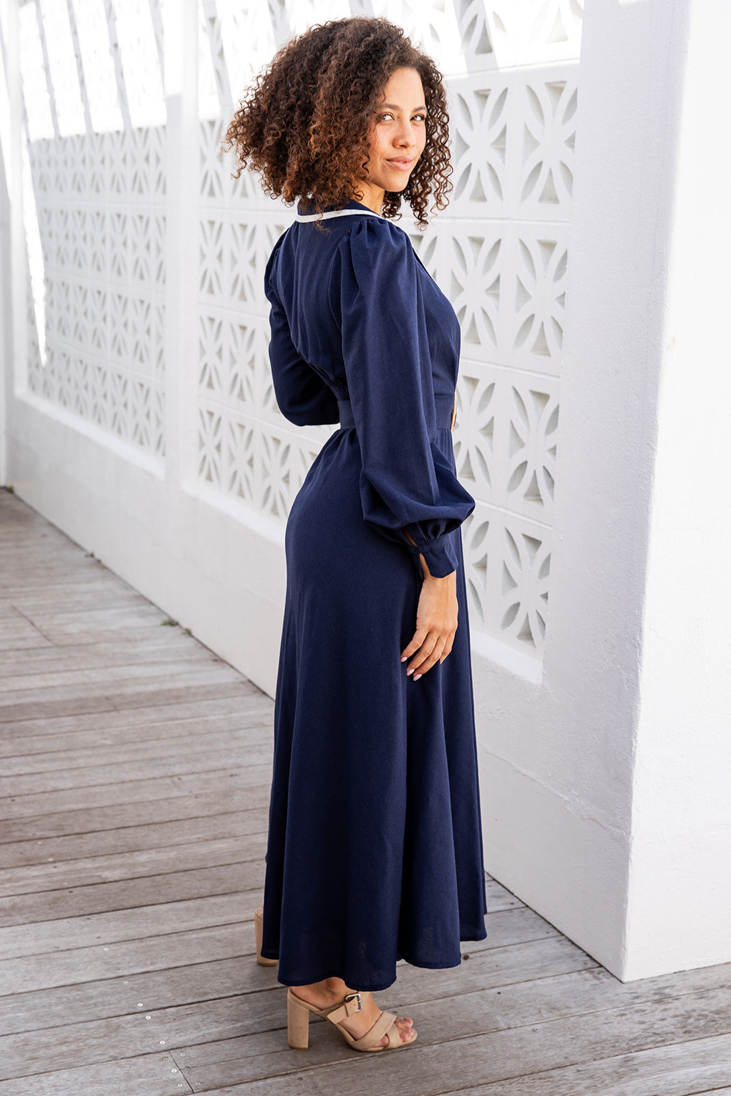 Oriana Dress - Navy