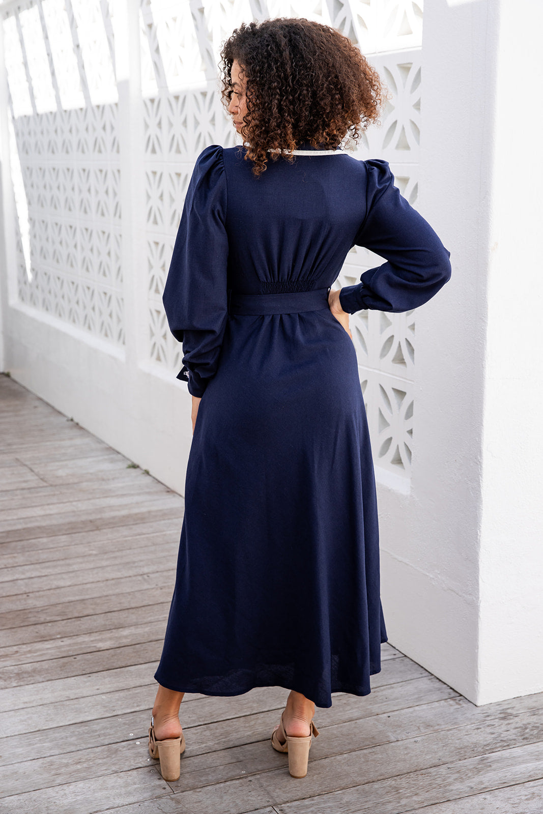 Oriana Dress - Navy