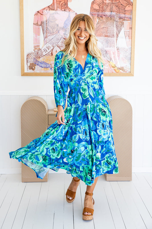 Avani Dress - Bondi Blue