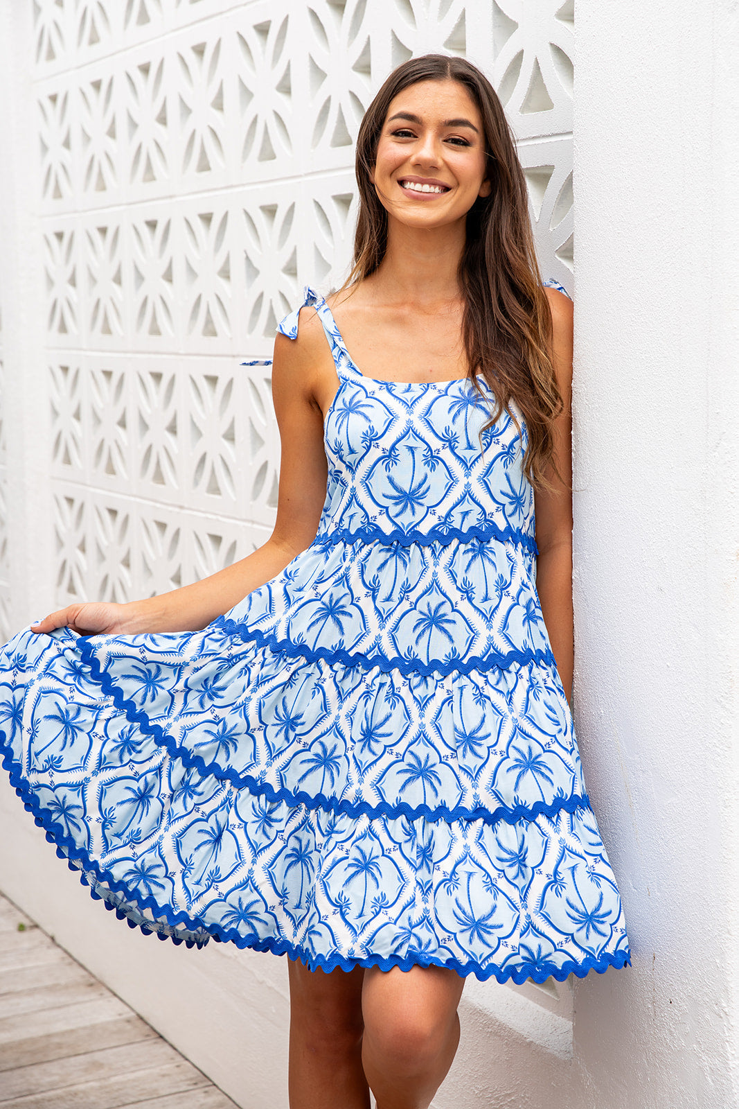 Riveria Dress - Blue Reef