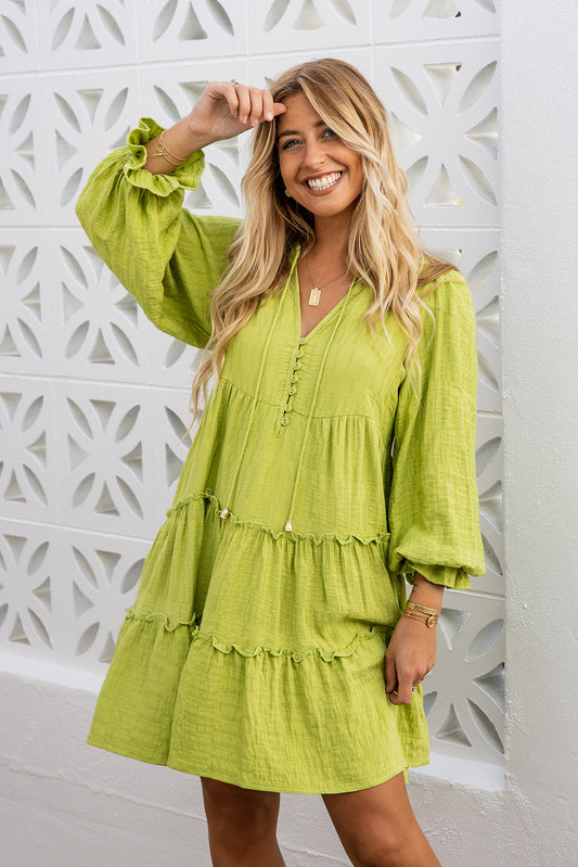 Karlie Dress - Lemon Lime