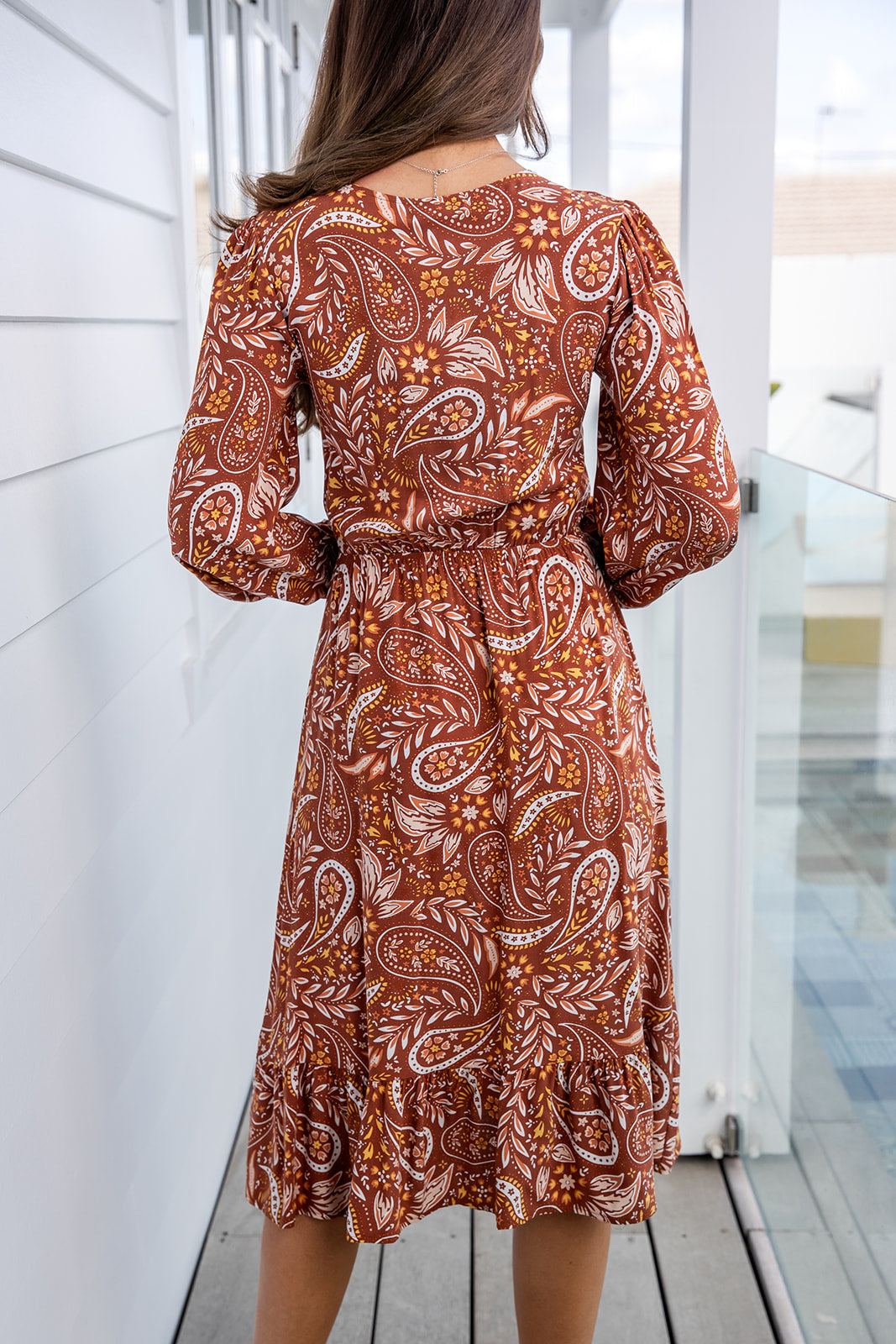 Sandy Dress - Floral Russet