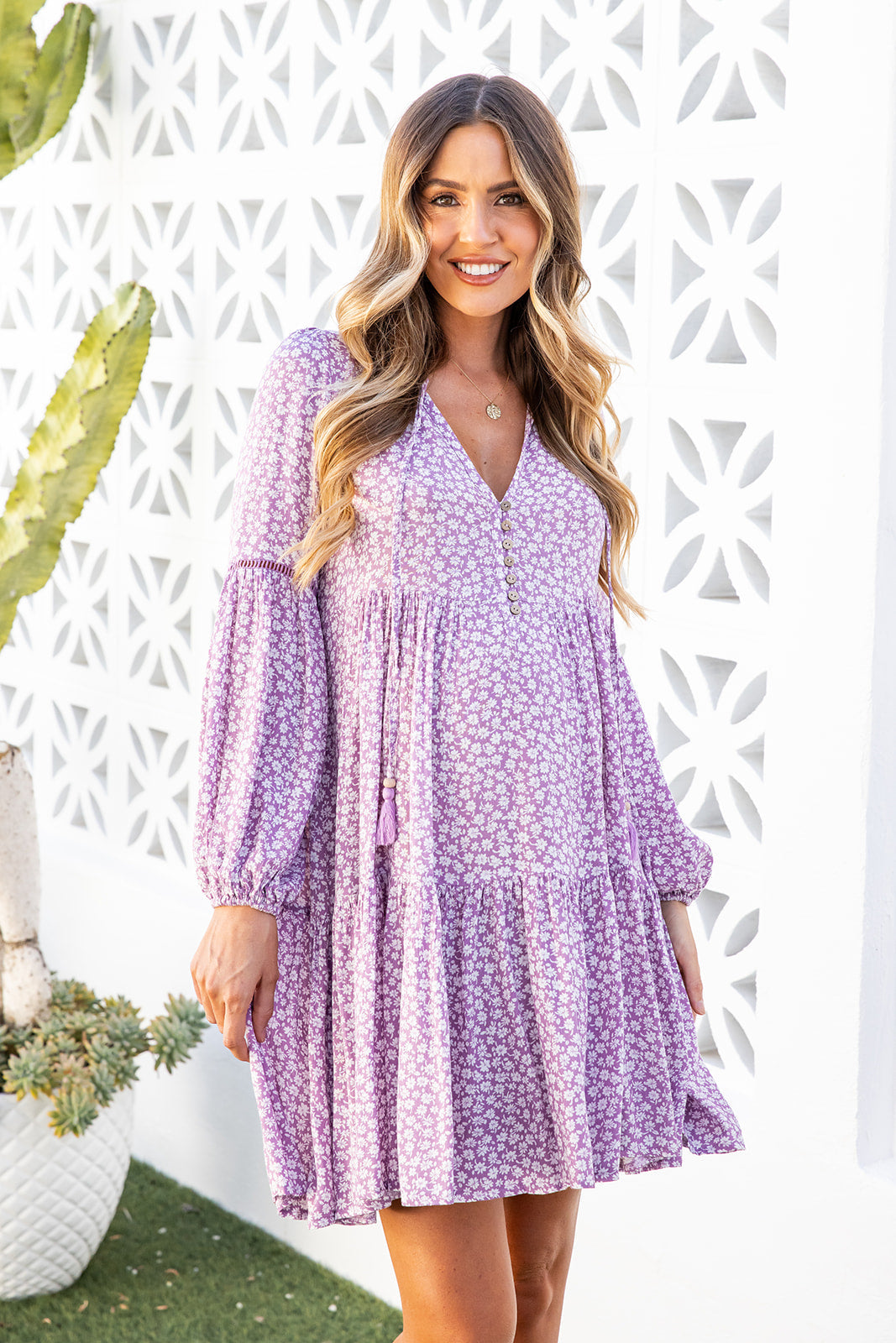 Natalie Dress - Lilac Garden