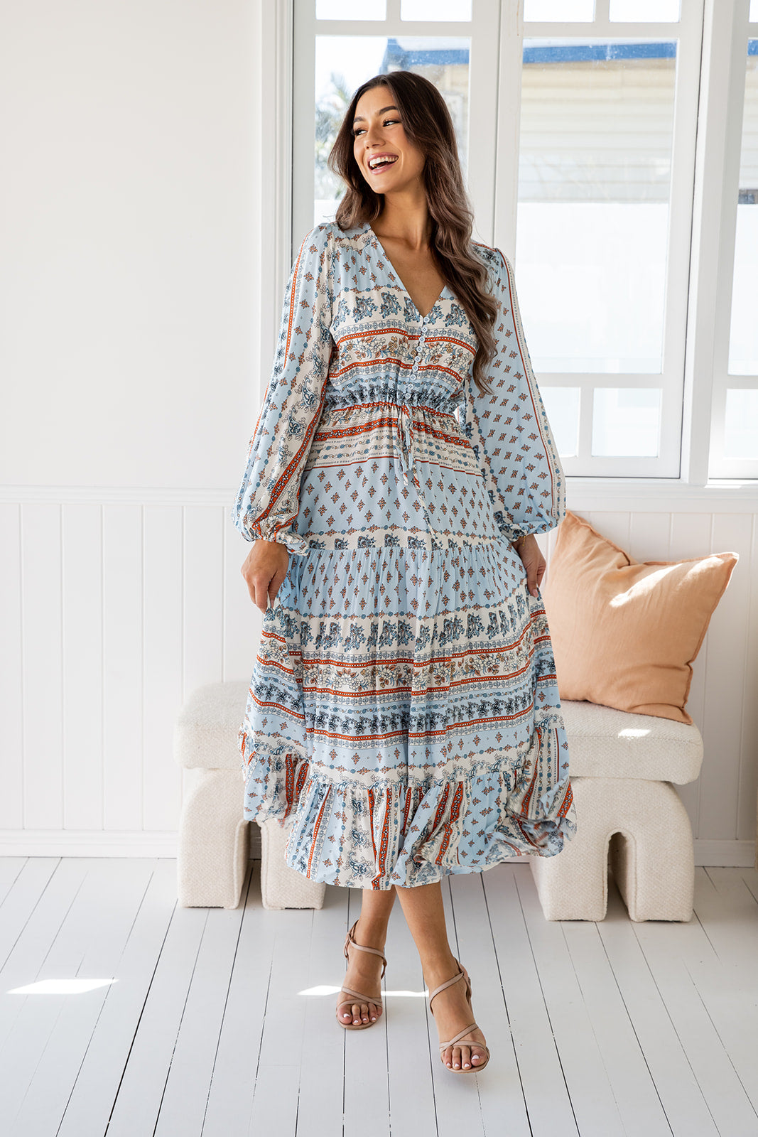 Evie Dress - Aegean Sky