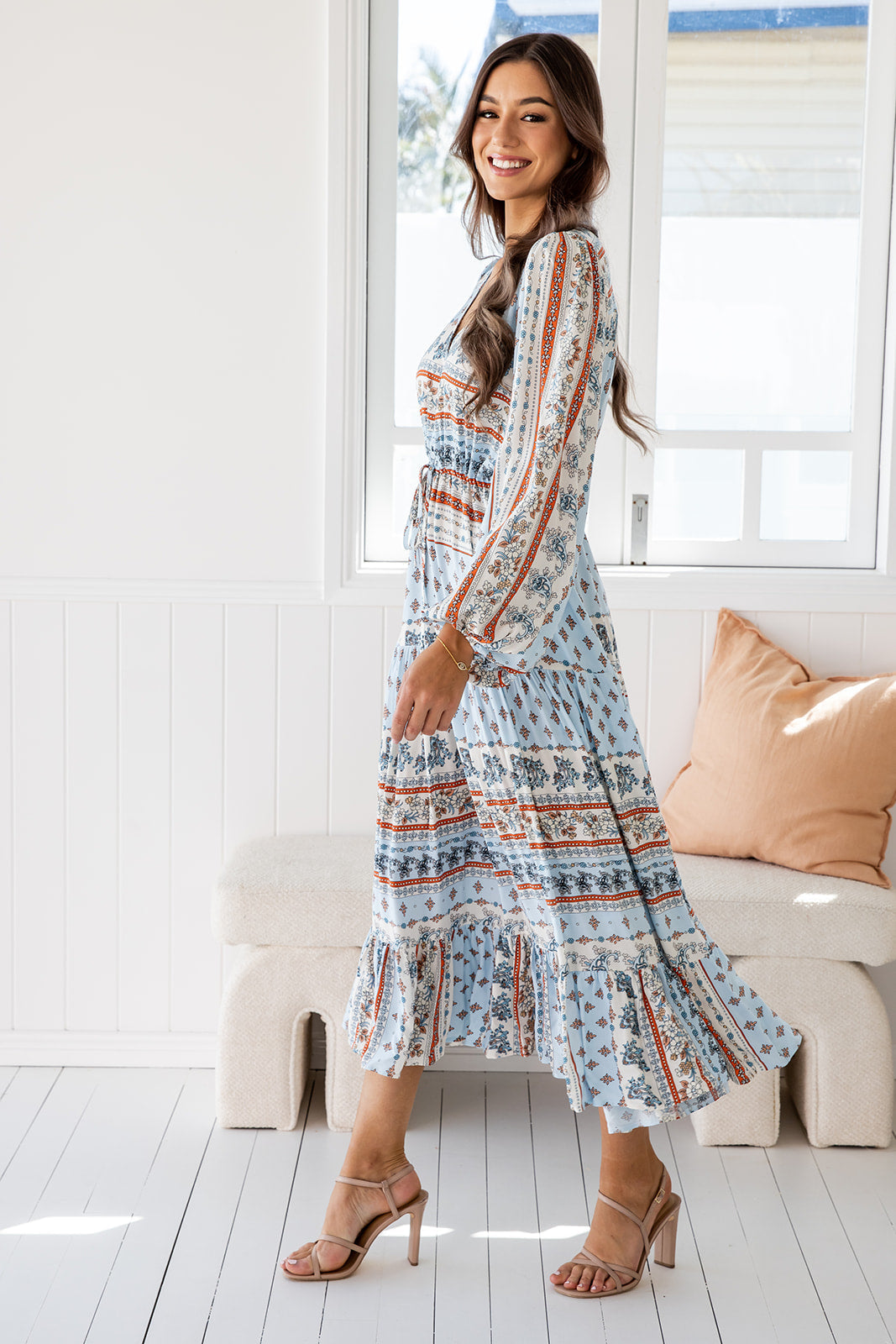 Evie Dress - Aegean Sky