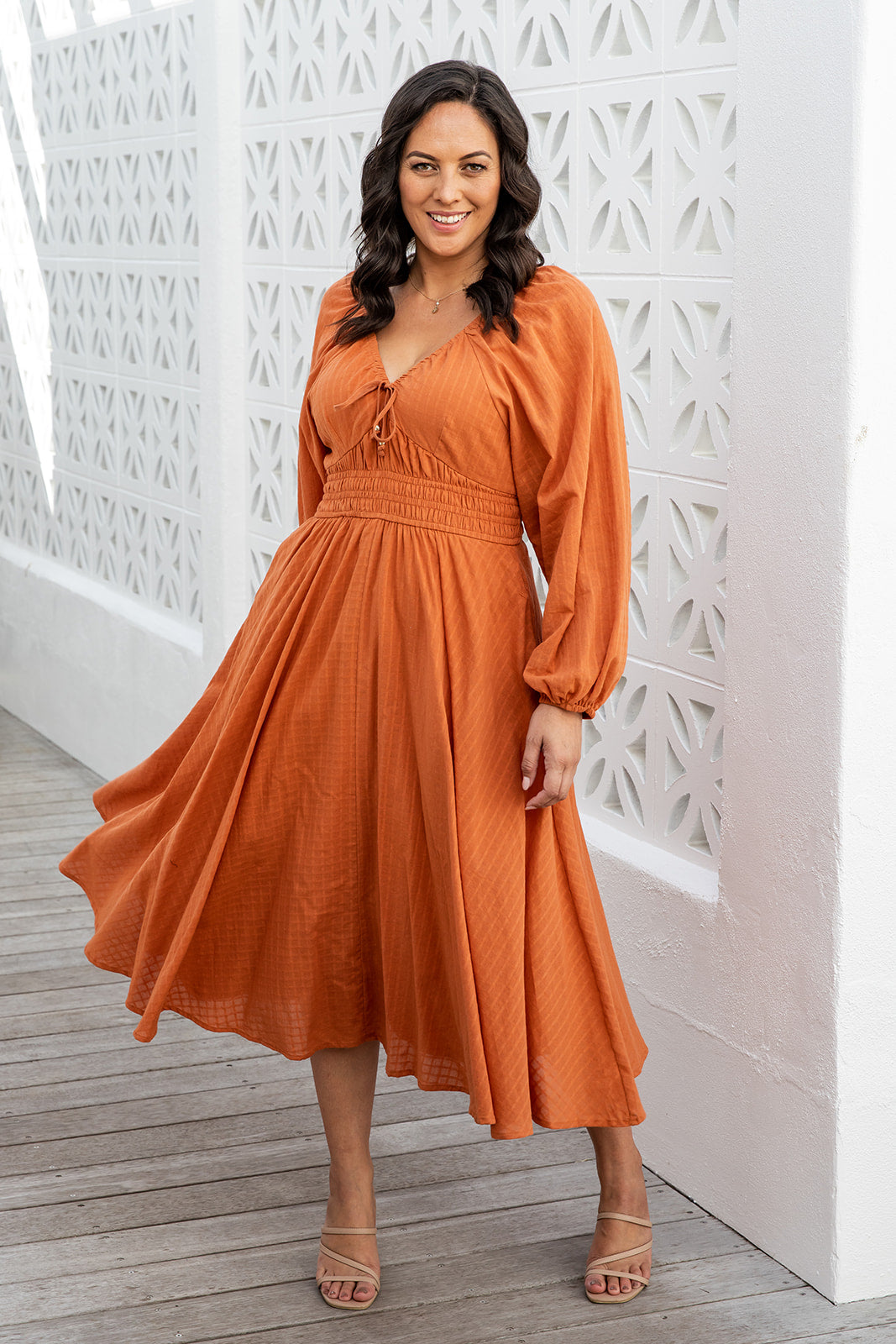 Cheyenne Dress - Rust