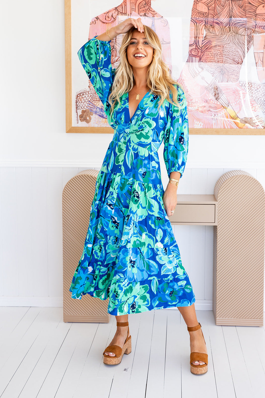 Avani Dress - Bondi Blue