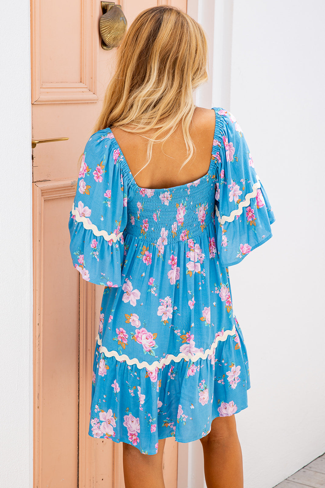 Keava Dress - Teal Garden