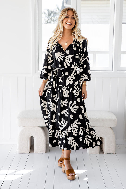 Talulla Dress - Dark Tropical