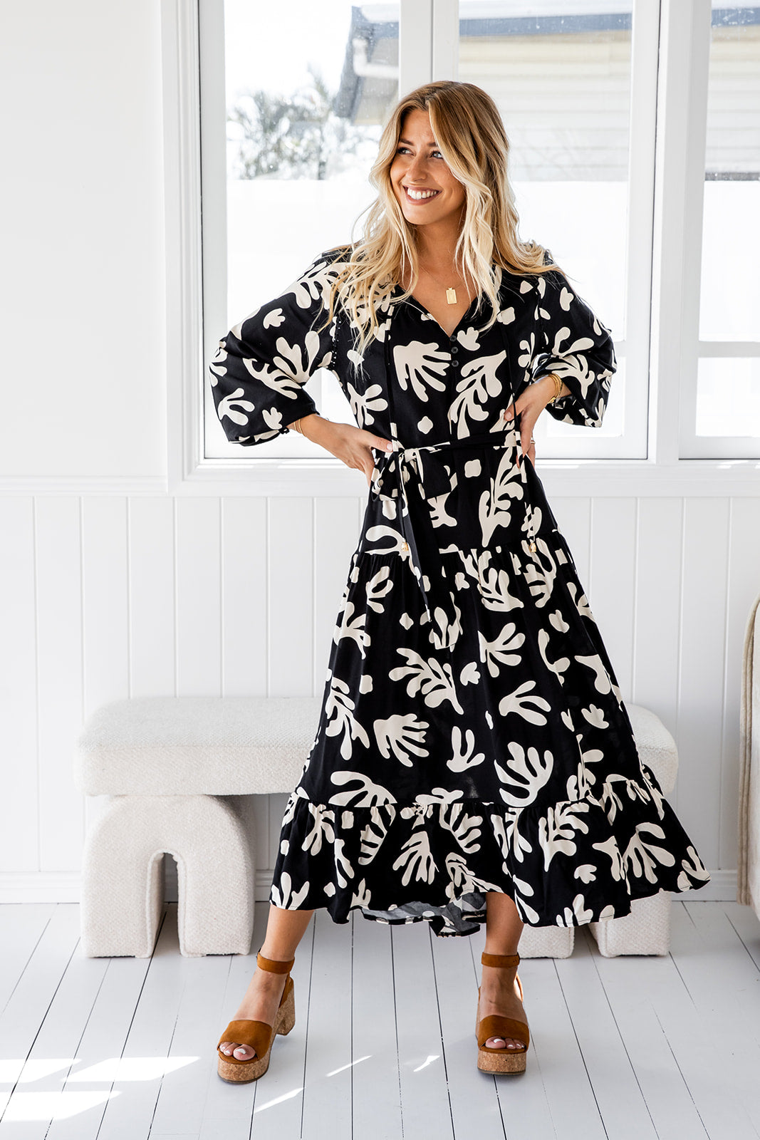 Talulla Dress - Dark Tropical