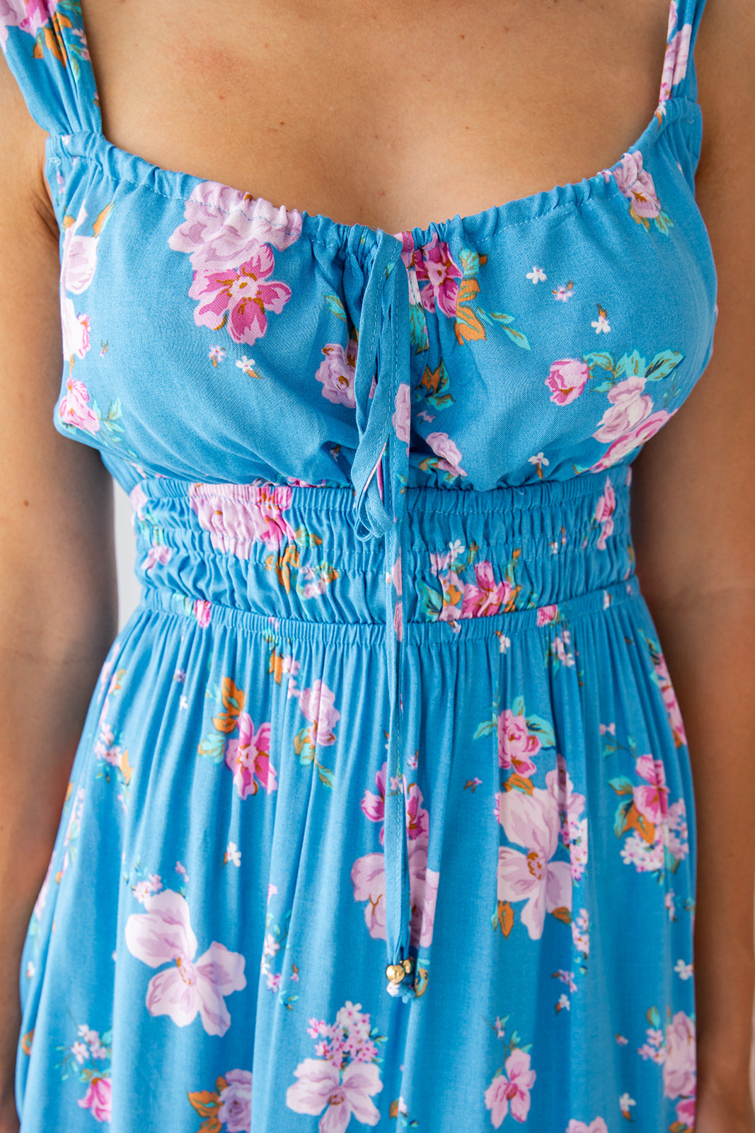 Nellie Dress - Teal Garden