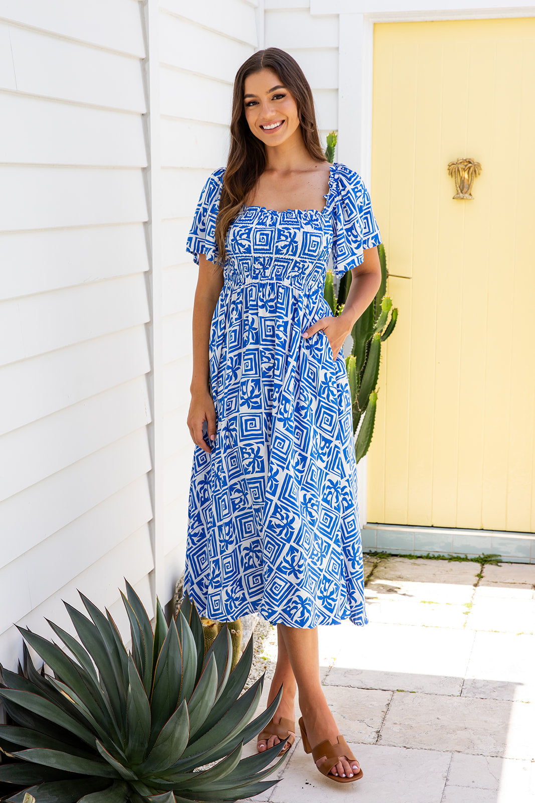 Sarlie Dress - Hawaiian Blue