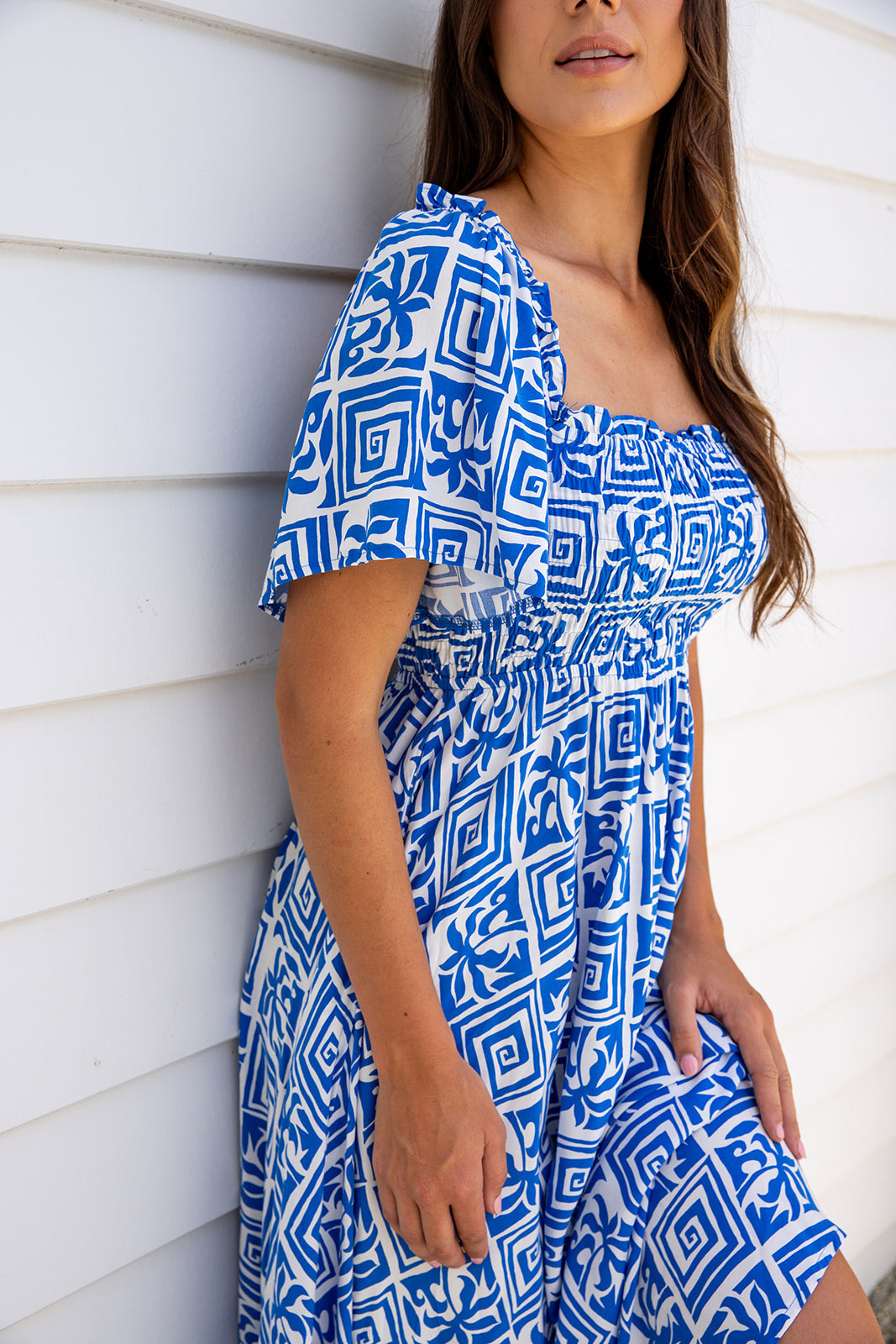 Sarlie Dress - Hawaiian Blue