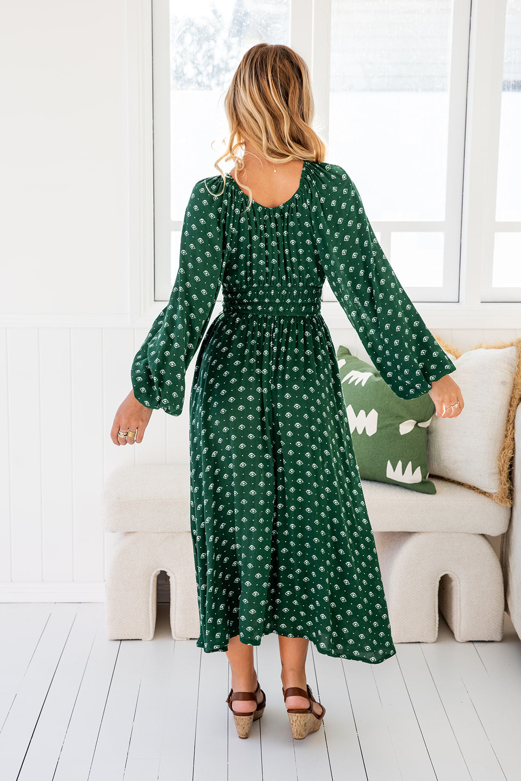 Cheyenne Dress - Highland Green