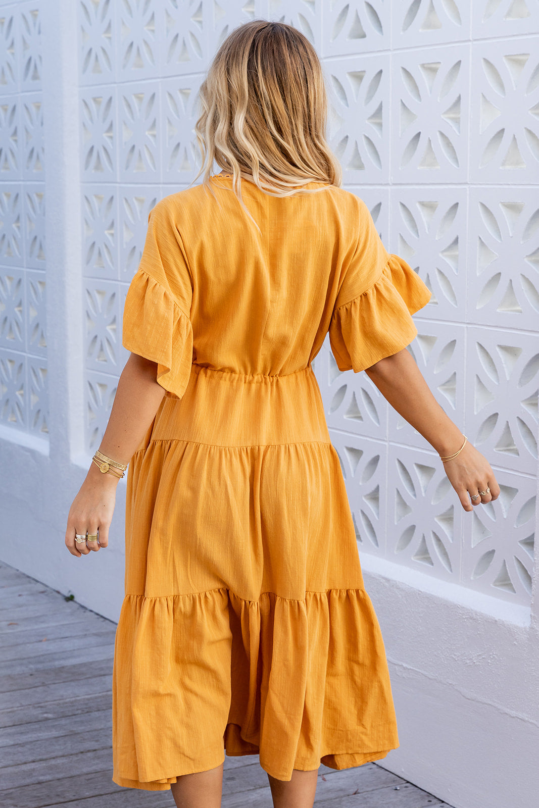 Rosemary Dress - Mustard